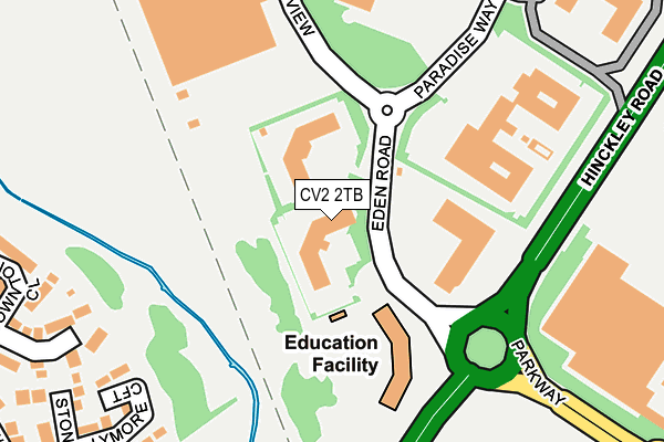 CV2 2TB map - OS OpenMap – Local (Ordnance Survey)