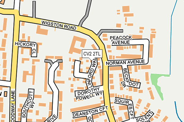 CV2 2TL map - OS OpenMap – Local (Ordnance Survey)