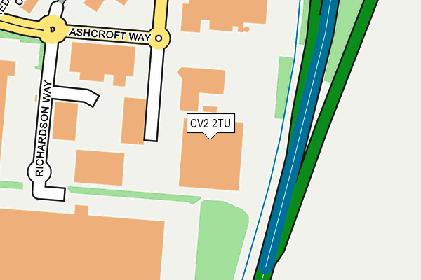 CV2 2TU map - OS OpenMap – Local (Ordnance Survey)