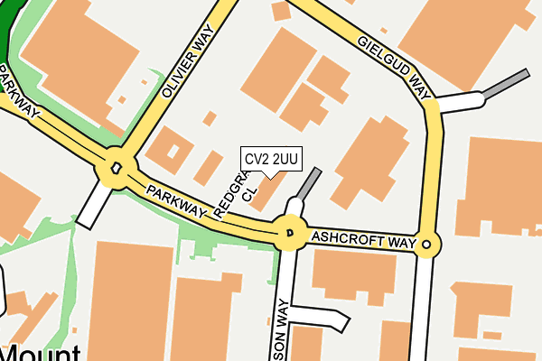 CV2 2UU map - OS OpenMap – Local (Ordnance Survey)