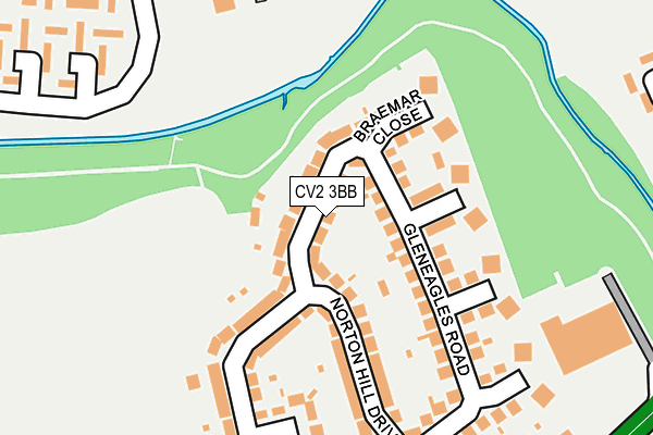 CV2 3BB map - OS OpenMap – Local (Ordnance Survey)