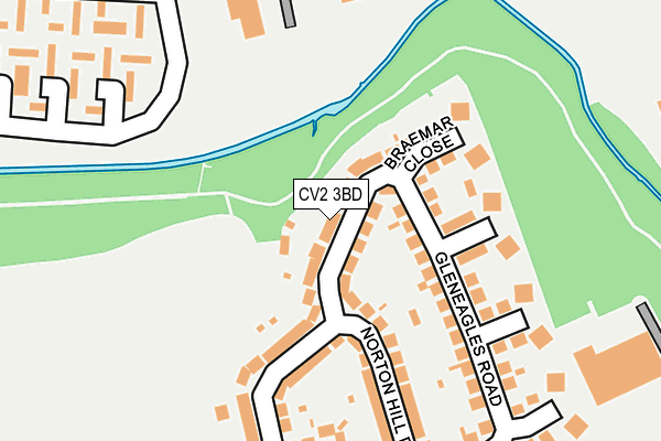 CV2 3BD map - OS OpenMap – Local (Ordnance Survey)