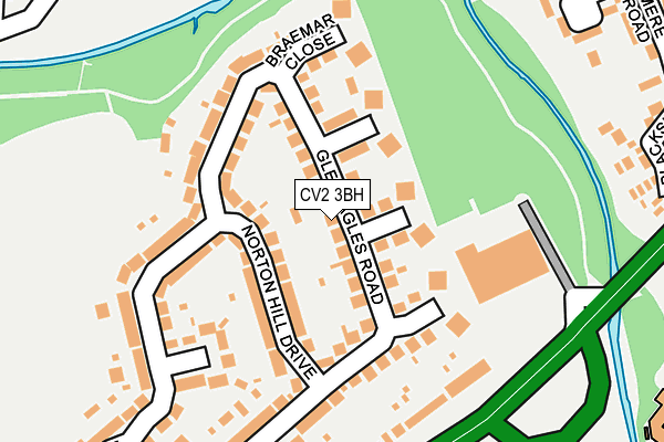 CV2 3BH map - OS OpenMap – Local (Ordnance Survey)