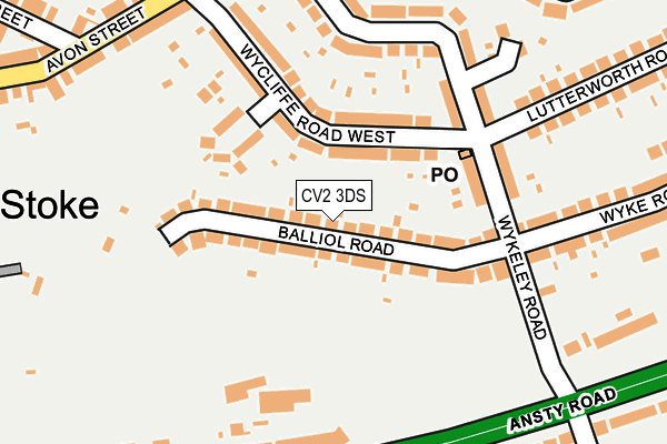 CV2 3DS map - OS OpenMap – Local (Ordnance Survey)