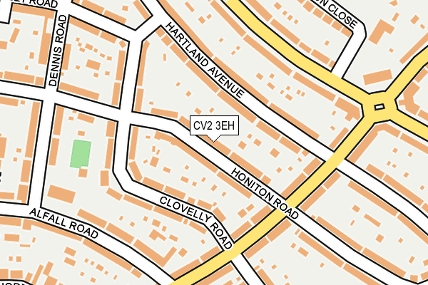 CV2 3EH map - OS OpenMap – Local (Ordnance Survey)