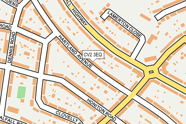 CV2 3EQ map - OS OpenMap – Local (Ordnance Survey)