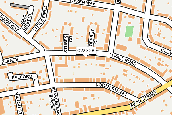 CV2 3GB map - OS OpenMap – Local (Ordnance Survey)