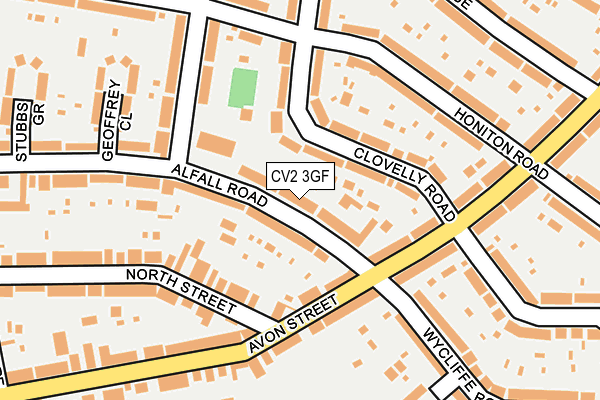 CV2 3GF map - OS OpenMap – Local (Ordnance Survey)