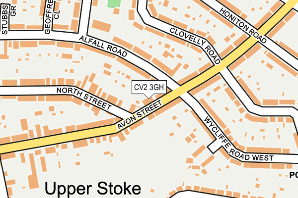 CV2 3GH map - OS OpenMap – Local (Ordnance Survey)