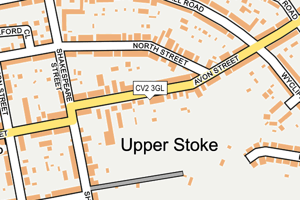 CV2 3GL map - OS OpenMap – Local (Ordnance Survey)