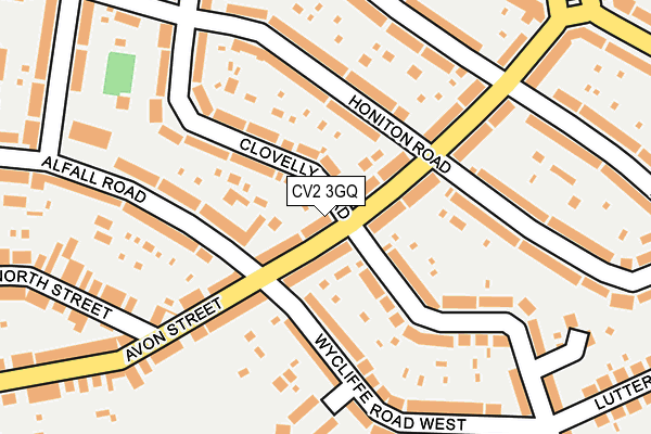 CV2 3GQ map - OS OpenMap – Local (Ordnance Survey)