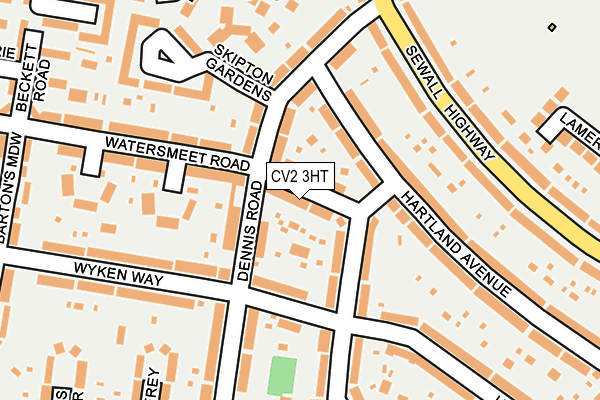CV2 3HT map - OS OpenMap – Local (Ordnance Survey)
