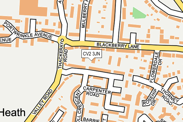 CV2 3JN map - OS OpenMap – Local (Ordnance Survey)