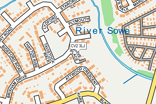 CV2 3LJ map - OS OpenMap – Local (Ordnance Survey)