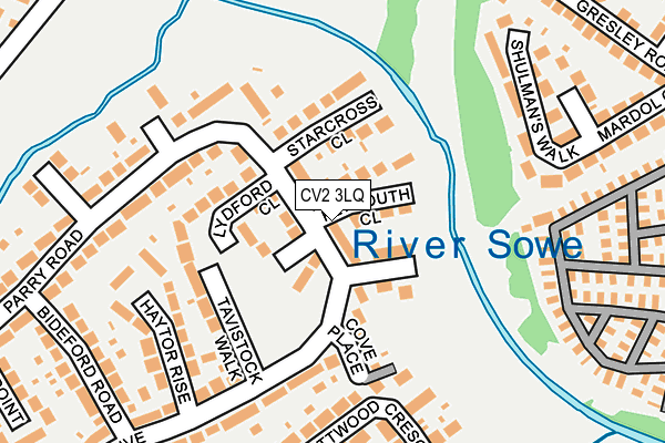CV2 3LQ map - OS OpenMap – Local (Ordnance Survey)