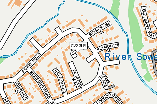 CV2 3LR map - OS OpenMap – Local (Ordnance Survey)