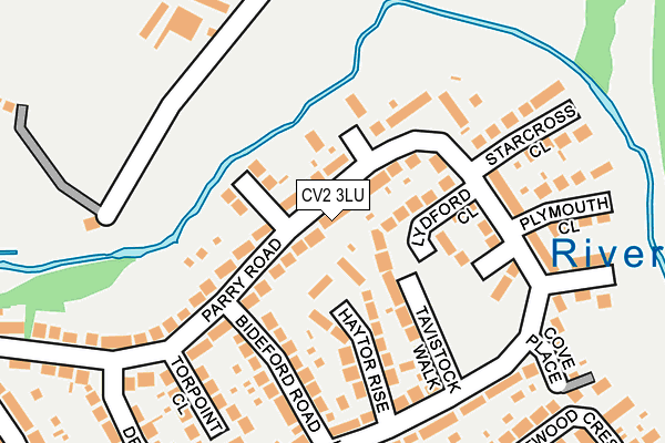 CV2 3LU map - OS OpenMap – Local (Ordnance Survey)