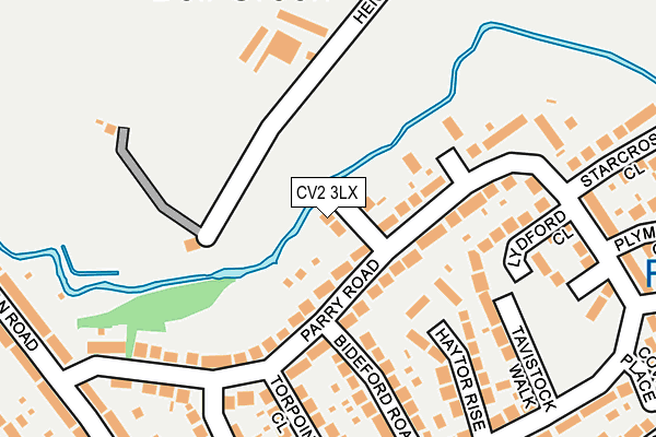 CV2 3LX map - OS OpenMap – Local (Ordnance Survey)