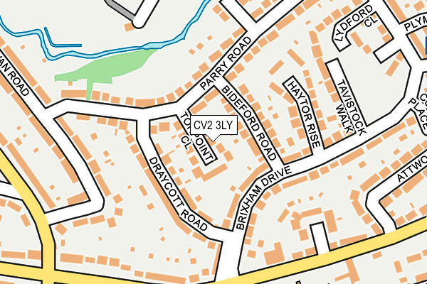 CV2 3LY map - OS OpenMap – Local (Ordnance Survey)