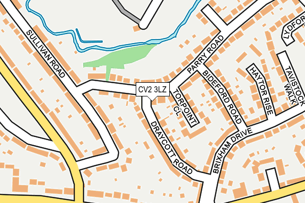 CV2 3LZ map - OS OpenMap – Local (Ordnance Survey)