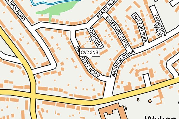 CV2 3NB map - OS OpenMap – Local (Ordnance Survey)