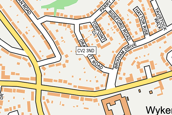 CV2 3ND map - OS OpenMap – Local (Ordnance Survey)