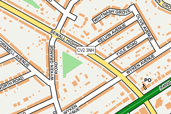 CV2 3NH map - OS OpenMap – Local (Ordnance Survey)