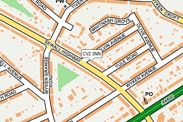 CV2 3NN map - OS OpenMap – Local (Ordnance Survey)