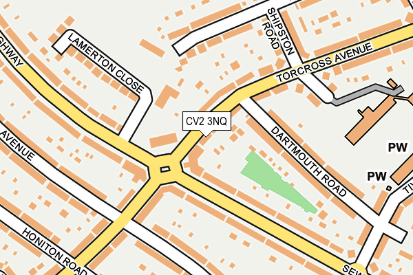 CV2 3NQ map - OS OpenMap – Local (Ordnance Survey)