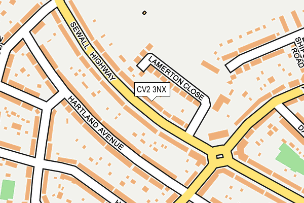 CV2 3NX map - OS OpenMap – Local (Ordnance Survey)