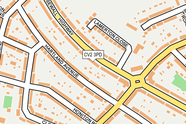 CV2 3PD map - OS OpenMap – Local (Ordnance Survey)