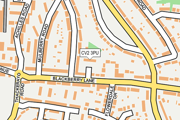 CV2 3PU map - OS OpenMap – Local (Ordnance Survey)