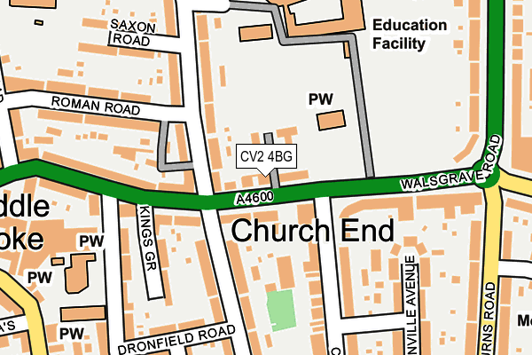 CV2 4BG map - OS OpenMap – Local (Ordnance Survey)