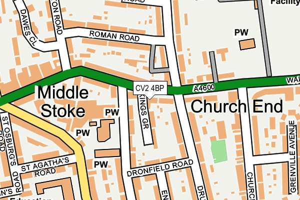 CV2 4BP map - OS OpenMap – Local (Ordnance Survey)