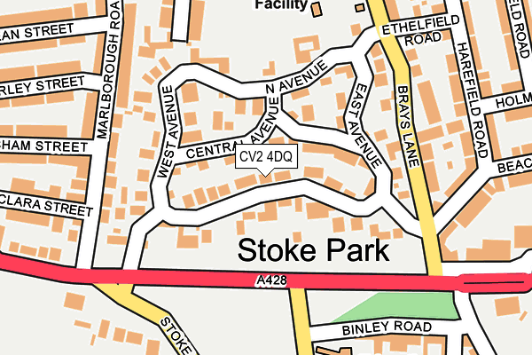 CV2 4DQ map - OS OpenMap – Local (Ordnance Survey)