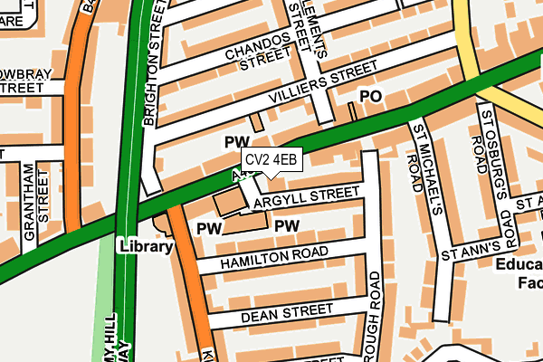 CV2 4EB map - OS OpenMap – Local (Ordnance Survey)