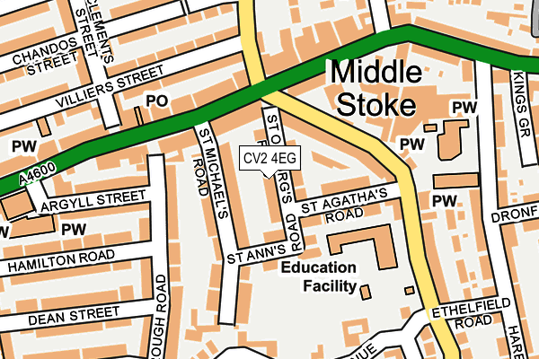 CV2 4EG map - OS OpenMap – Local (Ordnance Survey)