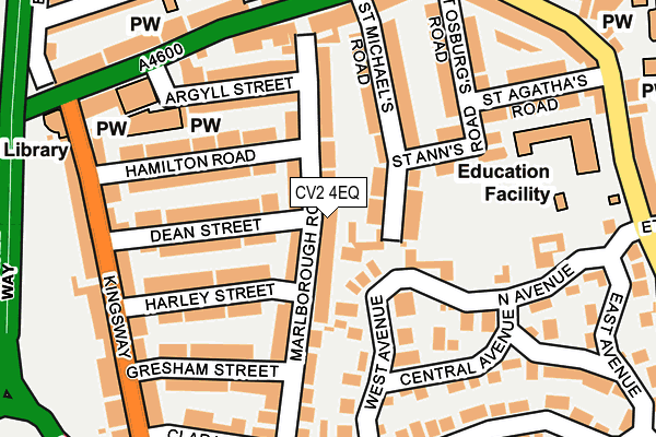 CV2 4EQ map - OS OpenMap – Local (Ordnance Survey)