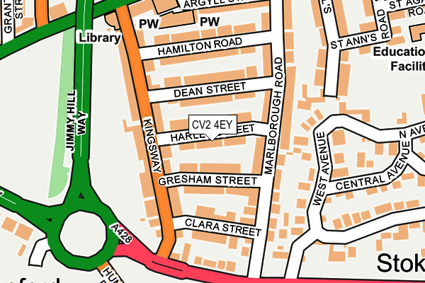 CV2 4EY map - OS OpenMap – Local (Ordnance Survey)