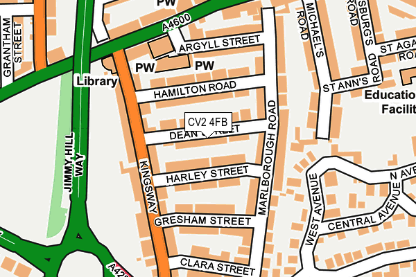 CV2 4FB map - OS OpenMap – Local (Ordnance Survey)