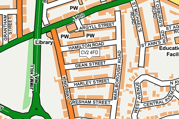 CV2 4FD map - OS OpenMap – Local (Ordnance Survey)