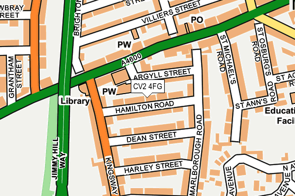 CV2 4FG map - OS OpenMap – Local (Ordnance Survey)
