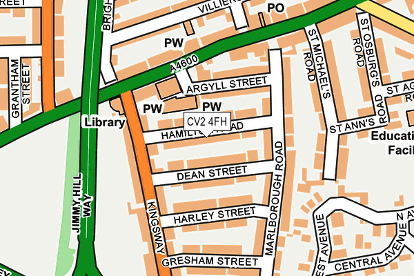 CV2 4FH map - OS OpenMap – Local (Ordnance Survey)