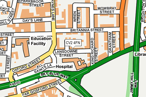 CV2 4FN map - OS OpenMap – Local (Ordnance Survey)