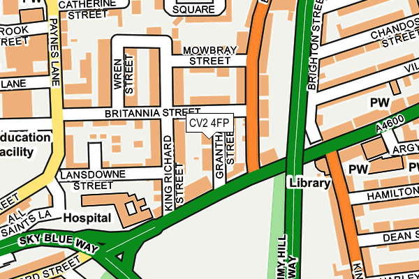 CV2 4FP map - OS OpenMap – Local (Ordnance Survey)