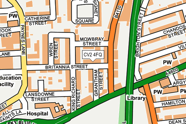 CV2 4FQ map - OS OpenMap – Local (Ordnance Survey)