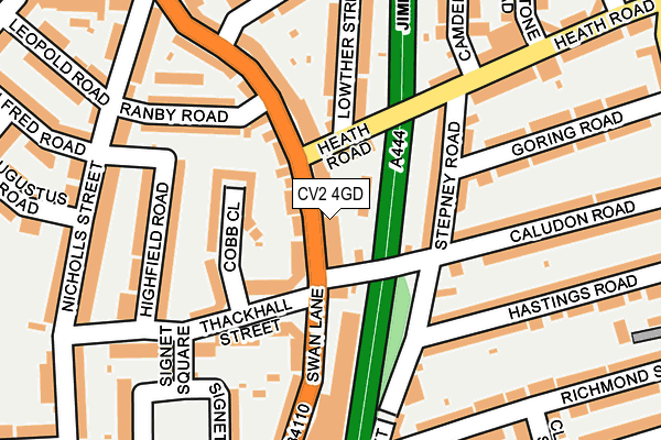 CV2 4GD map - OS OpenMap – Local (Ordnance Survey)