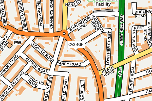 CV2 4GH map - OS OpenMap – Local (Ordnance Survey)