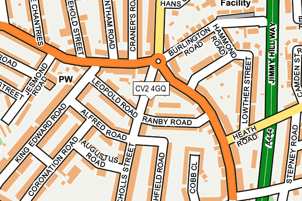 CV2 4GQ map - OS OpenMap – Local (Ordnance Survey)