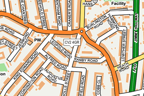 CV2 4GR map - OS OpenMap – Local (Ordnance Survey)